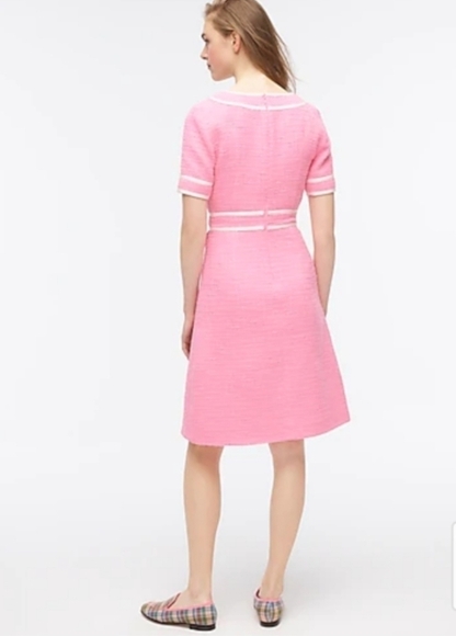 J Crew Tweed A line Dress with Flap Pockets - Picture 4 of 16